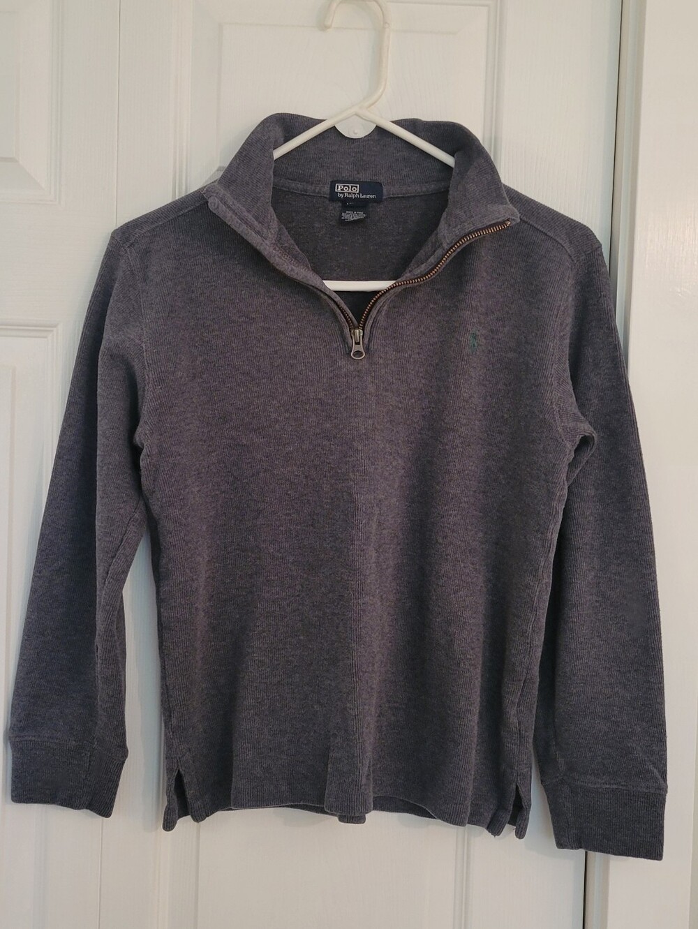 Polo by Ralph Lauren Men's Quarter-Zip Sweatshirt - Dark Gray